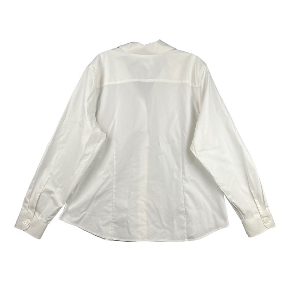 Coldwater Creek Long Sleeve Button Down Shirt Women's XL White Top - Picture 2 of 3